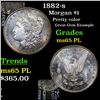 Image 1 : 1882-s Morgan Dollar $1 Grades GEM Unc PL