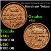Image 1 : (1863) Deposit Exchange & Loan IL-775-A-1a Merchant Token 1c Grades vf++