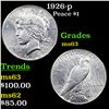 Image 1 : 1926-p Peace Dollar $1 Grades Select Unc