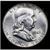 Image 2 : 1949-p Franklin Half Dollar 50c Grades Select Unc FBL