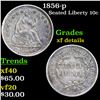 Image 1 : 1856-p Seated Liberty Dime 10c Grades xf details