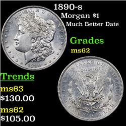 1890-s Morgan Dollar $1 Grades Select Unc