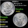 Image 1 : 1890-s Morgan Dollar $1 Grades Select Unc