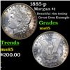 Image 1 : 1885-p Morgan Dollar $1 Grades GEM Unc