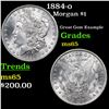 Image 1 : 1884-o Morgan Dollar $1 Grades GEM Unc