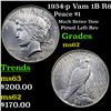 Image 1 : 1934-p Vam 1B R6 Peace Dollar $1 Grades Select Unc