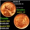 Image 1 : 1929-d Lincoln Cent 1c Grades Choice+ Unc RD