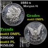 Image 1 : 1881-s Morgan Dollar $1 Grades Select Unc DMPL