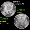 Image 1 : 1880-s Morgan Dollar $1 Grades GEM+ Unc
