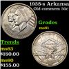 Image 1 : 1938-s Arkansas Old Commem Half Dollar 50c Grades BU+