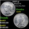 Image 1 : 1927-p Peace Dollar $1 Grades Select Unc