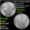 Image 1 : 1887/1-s Vam 20 R5 Morgan Dollar $1 Grades Select Unc
