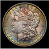 Image 2 : 1886-p Colorfully Toned Morgan Dollar $1 Grades Select+ Unc
