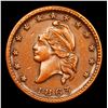 Image 2 : 1863 Liberty Cap Civil War Token 1c Grades Select AU