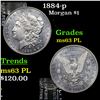 Image 1 : 1884-p Morgan Dollar $1 Grades Select Unc PL