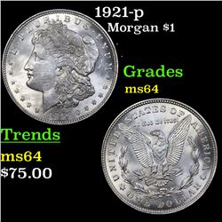1921-p Morgan Dollar $1 Grades Choice Unc