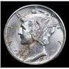 Image 2 : 1945-d Mercury Dime 10c Grades Select+ Unc