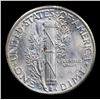 Image 3 : 1945-d Mercury Dime 10c Grades Select+ Unc