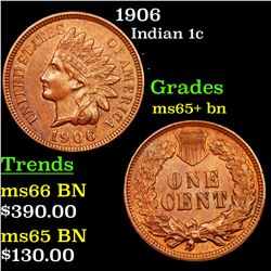1906 Indian Cent 1c Grades GEM+ Unc BN