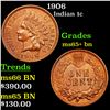 Image 1 : 1906 Indian Cent 1c Grades GEM+ Unc BN