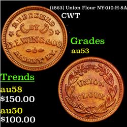 (1863) Union Flour NY-010-H-8A CWT 1c Grades Select AU