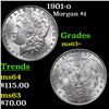 Image 1 : 1901-o Morgan Dollar $1 Grades Select+ Unc