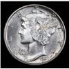 Image 2 : 1937-d Mercury Dime 10c Grades Choice Unc+ FSB