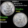 Image 1 : 1880-o Morgan Dollar $1 Grades BU