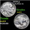 Image 1 : 1929-p Buffalo Nickel 5c Grades Choice Unc