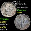 Image 1 : 1918-s Mercury Dime 10c Grades Choice AU/BU Slider