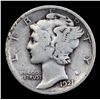 Image 2 : 1921-p Mercury Dime 10c Grades f, fine