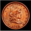 Image 2 : 1863 turban Liberty Civil War Token 1c Grades Select Unc RB