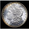Image 2 : 1880-p Colorfully Toned Morgan Dollar $1 Grades Select+ Unc
