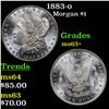 Image 1 : 1883-o Morgan Dollar $1 Grades Select+ Unc