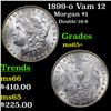 Image 1 : 1899-o Vam 12 Morgan Dollar $1 Grades GEM+ Unc