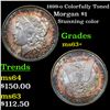 Image 1 : 1899-o Colorfully Toned Morgan Dollar $1 Grades Select+ Unc