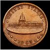 Image 2 : 1863 Army & Navy Mint Error Civil War Token 1c Grades AU, Almost Unc
