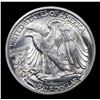Image 3 : 1945-d Walking Liberty Half Dollar 50c Grades Choice+ Unc