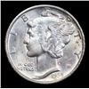 Image 2 : 1935-p Mercury Dime 10c Grades Unc Details