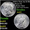Image 1 : 1923-s Vam 4a I2 R5 Peace Dollar $1 Grades Select Unc