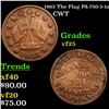 Image 1 : 1863 The Flag PA-750-5-1a Merchant Token 1c Grades vf+