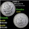 Image 1 : 1880-o Morgan Dollar $1 Grades Select AU