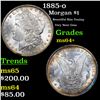 Image 1 : 1885-o Morgan Dollar $1 Grades Choice+ Unc