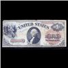 Image 2 : ***Auction Highlight*** RARE 1880 Large size $1 Legal Tender note, Brown seal, Red  serial number Fr