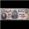 Image 2 : 1907 $5 Large Size Legal Tender Note "WoodChopper" Fr-91 Grades vf+