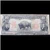 Image 2 : ***Auction Highlight*** The Famous Ten-Dollar "Bison Note" of 1901 $10 Grades f, fine (fc)