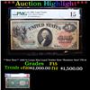 Image 1 : ***Auction Highlight*** **Star Note** 1869 $1 Large Size Legal Tender Note "Rainbow Note" FR-18 Grad