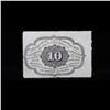 Image 3 : 1862 US Fractional Currency 10c First Issue fr-1241 Washington Grades Choice AU/BU Slider