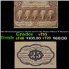 Image 1 : 1862 US Fractional Currency 25¢ First Issue Fr-1281 Thomas Jefferson W/ Monigram Grades vf++