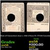 Image 1 : State of Connecticut June 1, 1780 9 Pence Fr. CT-226 Canceled Grades Choice AU/BU Slider